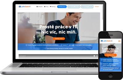 Náhled pracovního portálu Jobstack.it