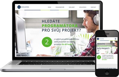 Náhled webu PHP Developers