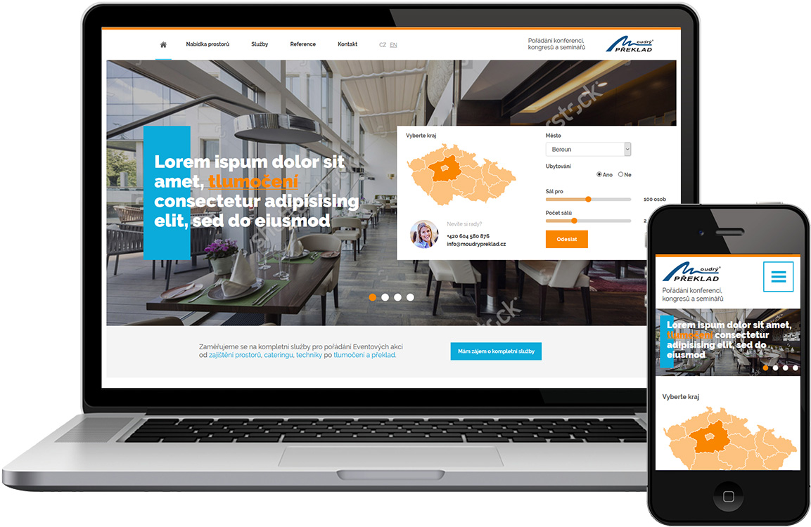 Náhled webu Moudrý překlad