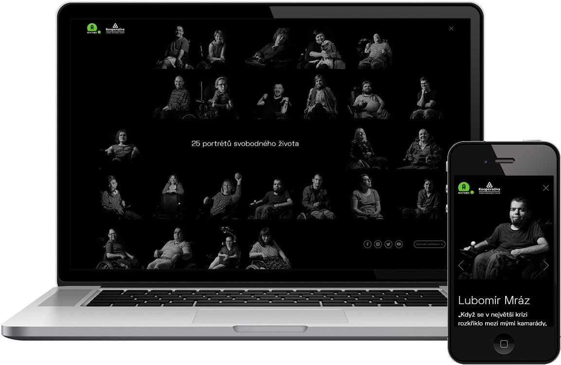 Náhled webu Svobodně žít